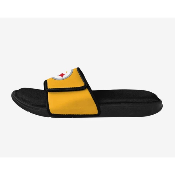 "FOCO Pittsburgh Steelers Foam Sport Slide, Size 7/8, Comfortable Footwear" - Picture 2 of 3